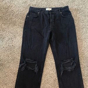 Free People Maggie straight mid rise jeans